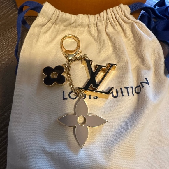 Like New Auth Louis Vuitton Bag Charm Fluer De Monogram - Picture 2 of 10